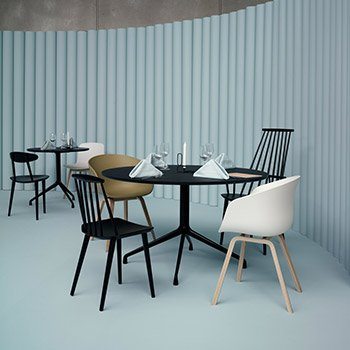 Chaises J77, J107 et About a Chair22, Hay design